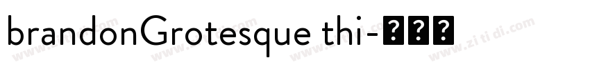 brandonGrotesque thi字体转换